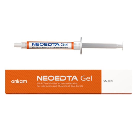 ORIKAM NeoEDTA Gel | 2 X 3gm Syringe | 17% EDTA Gel with 10% Carbamide Peroxide