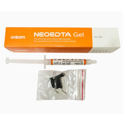 ORIKAM NeoEDTA Gel | 2 X 3gm Syringe | 17% EDTA Gel with 10% Carbamide Peroxide