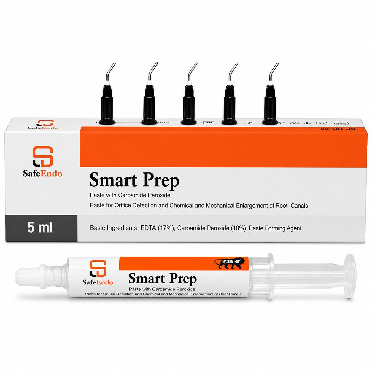 SafeEndo Smart Prep EDTA Gel 5ml | Carbamide Peroxide Gel for Orifice Detection and Canal Enlargement