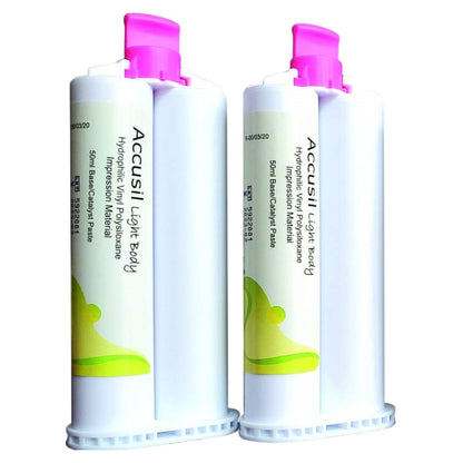 Prevest Accusil Impression Material Light Body | 2 X 50ml Base/ Catalyst Paste