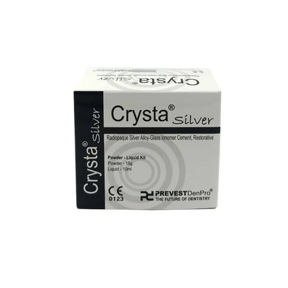 Prevest Crysta Silver GIC | Radiopaque Silver Alloy Glass Lonomer Cement