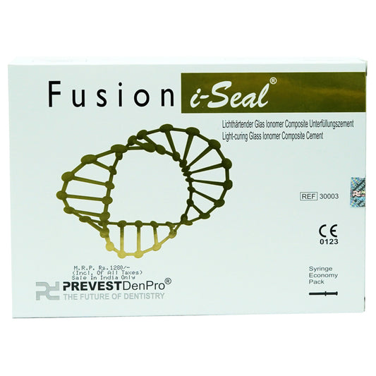 Prevest Fusion I-Seal Pack of 4 X 2g Syringe | Light Cure Glass Ionomer Cement