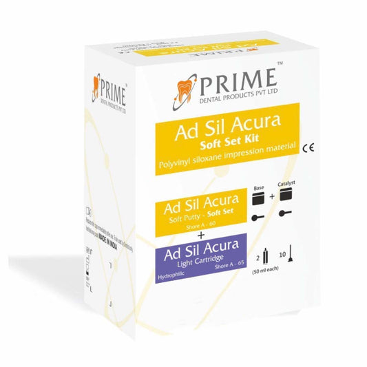 Prime Dental Ad-Sil Acura Soft & Hard Set Putty & Light Body | Silicone Impression Material
