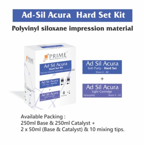 Prime Dental Ad-Sil Acura Soft & Hard Set Putty & Light Body | Silicone Impression Material