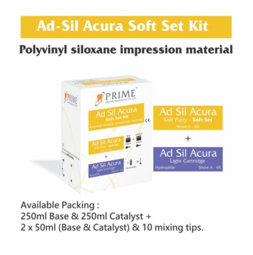 Prime Dental Ad-Sil Acura Soft & Hard Set Putty & Light Body | Silicone Impression Material