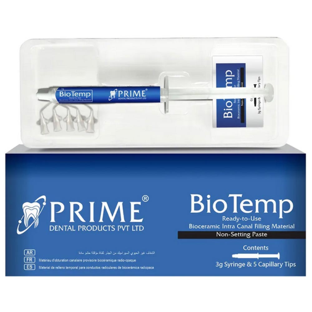 Prime Dental BioTemp | Bioceramic Intra Canal Temporary Filling Material