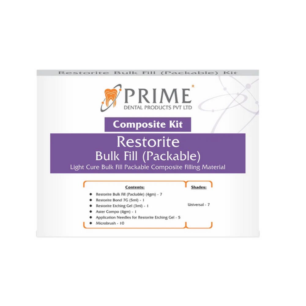 Prime Dental Restorite Bulk Fill Packable Kit – amplemeds
