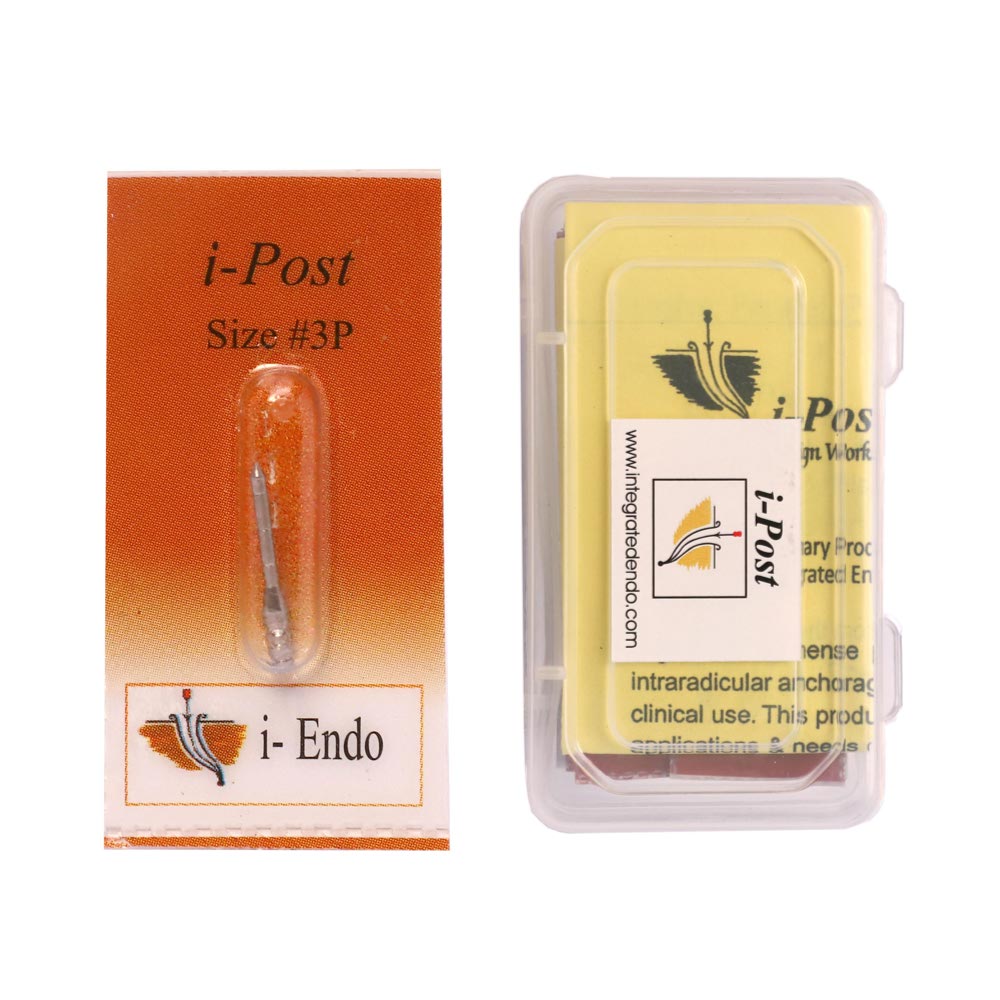 Prime Dental i Post #3P Pack of 10 Integrated Endodontic Metal Post