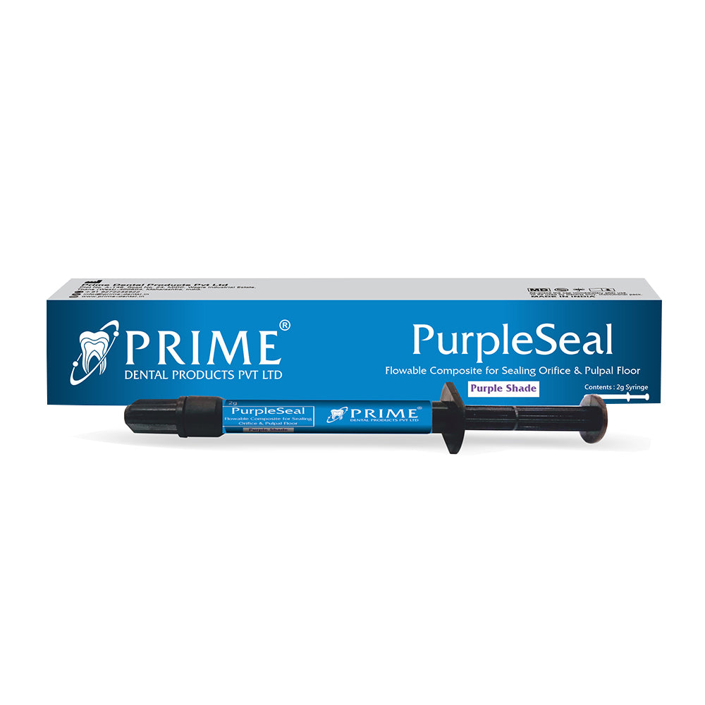 Prime Dental PurpleSeal Flowable Composite for Orifice Sealing  2g Syringe