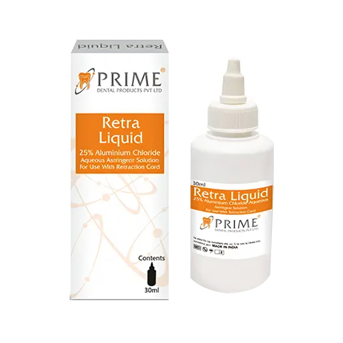 Prime Dental Retra Liquid Astringent Solution 30ml | Gingival Retraction Agent