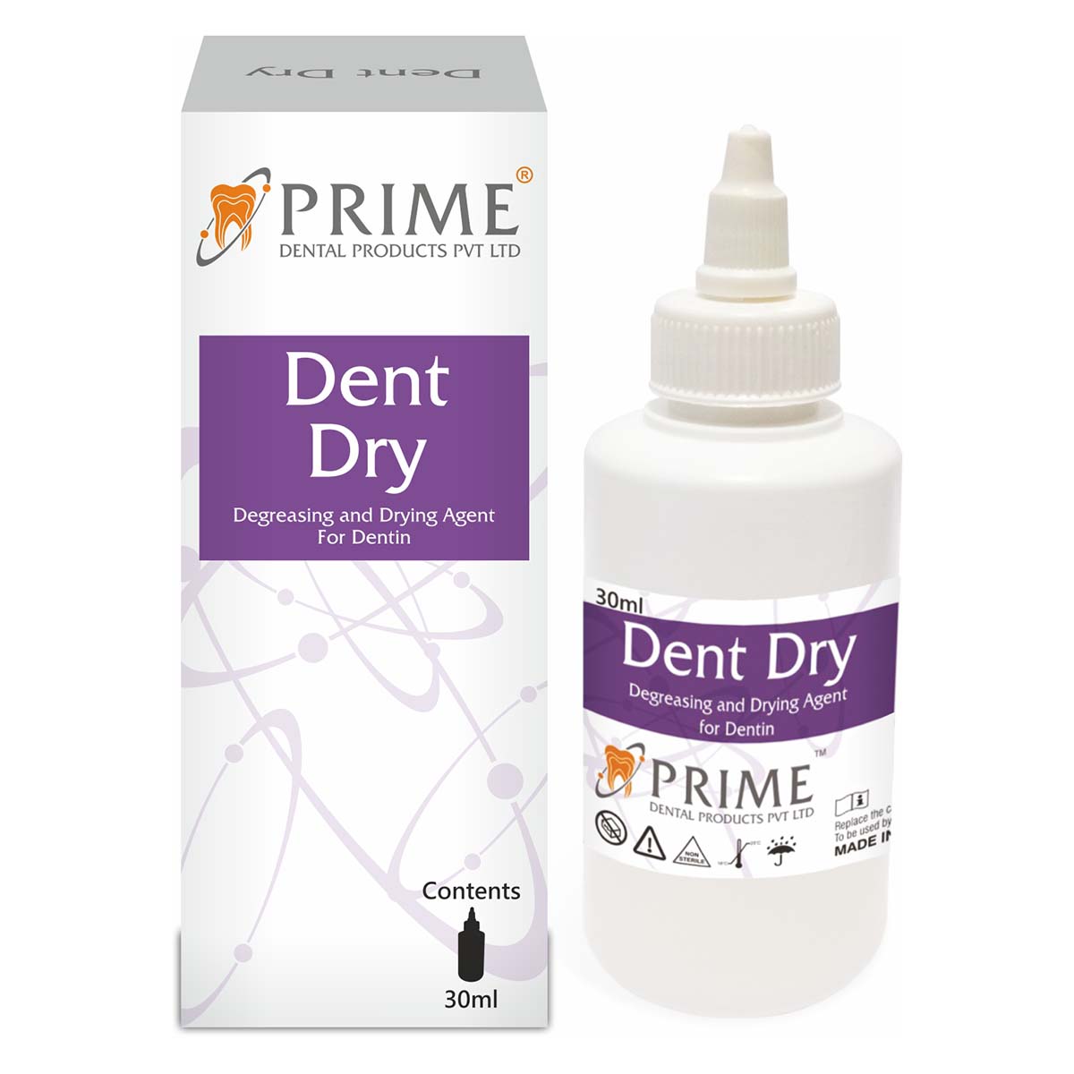 Prime Dental Dent Dry | Degreasing Agent