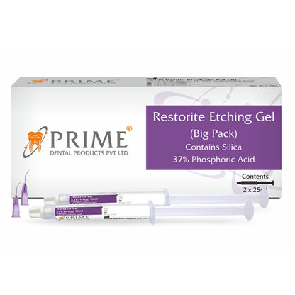 Prime Dental Restorite Ething Gel | Big Pack 2 x 25ml Syringe