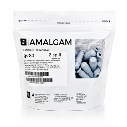 SDI GS 80 Dental 1 Spill Amalgam 50 Capsules