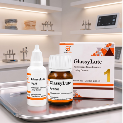 SafeEndo GlassyLute Luting GIC | Glass Ionomer Cement for Luting