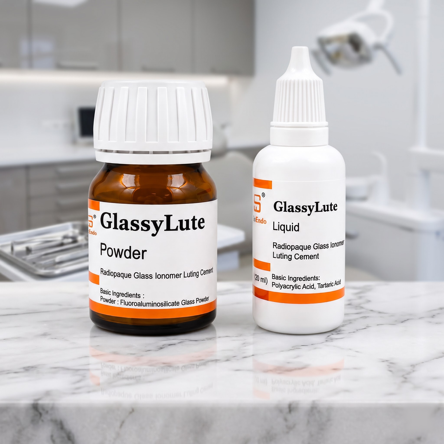 SafeEndo GlassyLute Luting GIC | Glass Ionomer Cement for Luting