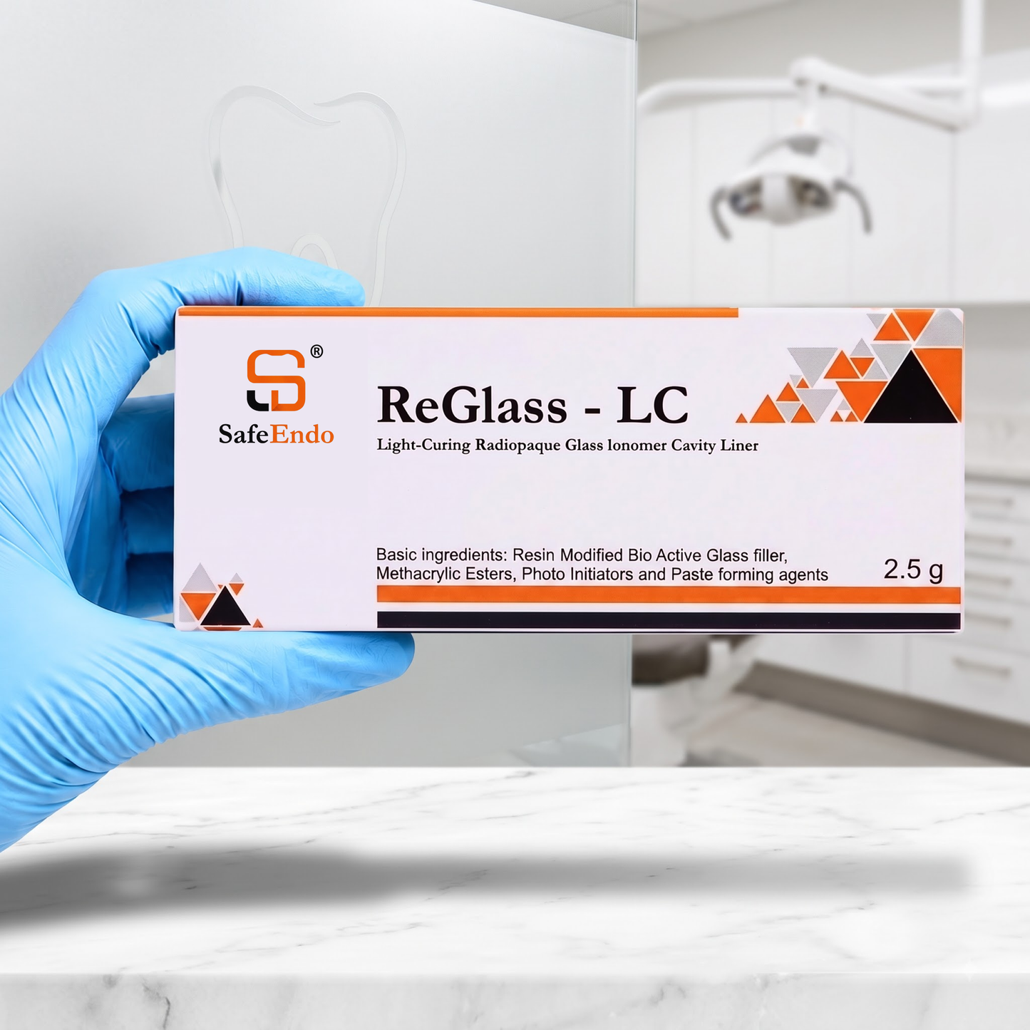 SafeEndo ReGlass LC | Light-Curing Radiopaque Glass Ionomer Cavity Liner