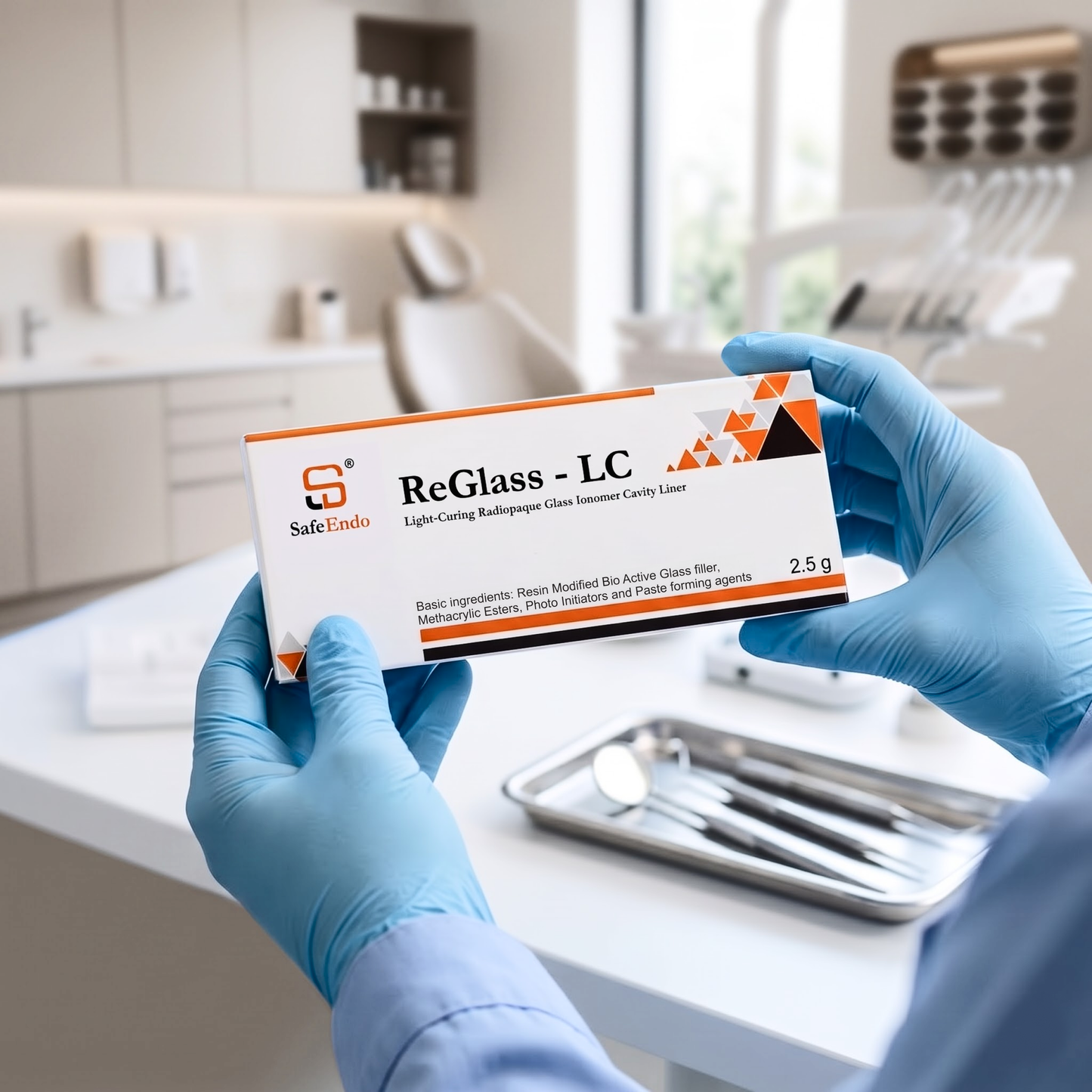 SafeEndo ReGlass LC | Light-Curing Radiopaque Glass Ionomer Cavity Liner