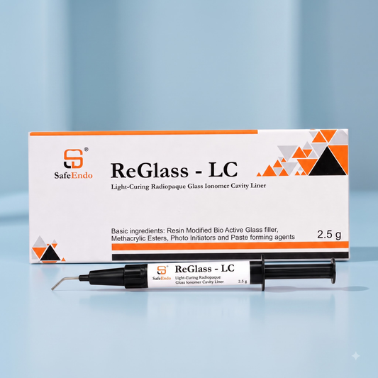 SafeEndo ReGlass LC | Light-Curing Radiopaque Glass Ionomer Cavity Liner