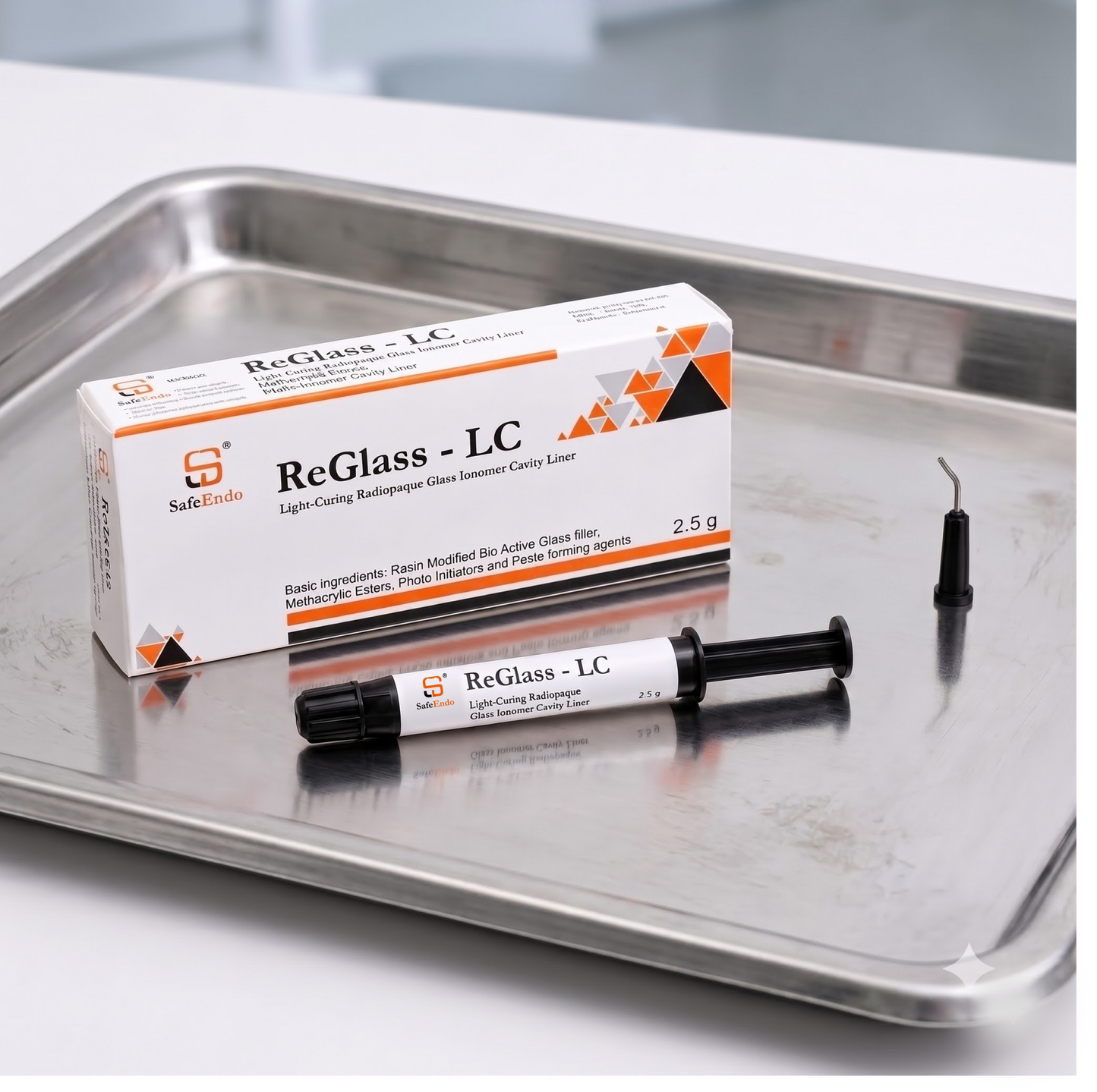 SafeEndo ReGlass LC | Light-Curing Radiopaque Glass Ionomer Cavity Liner