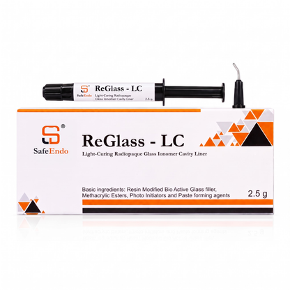SafeEndo ReGlass LC | Light-Curing Radiopaque Glass Ionomer Cavity Liner