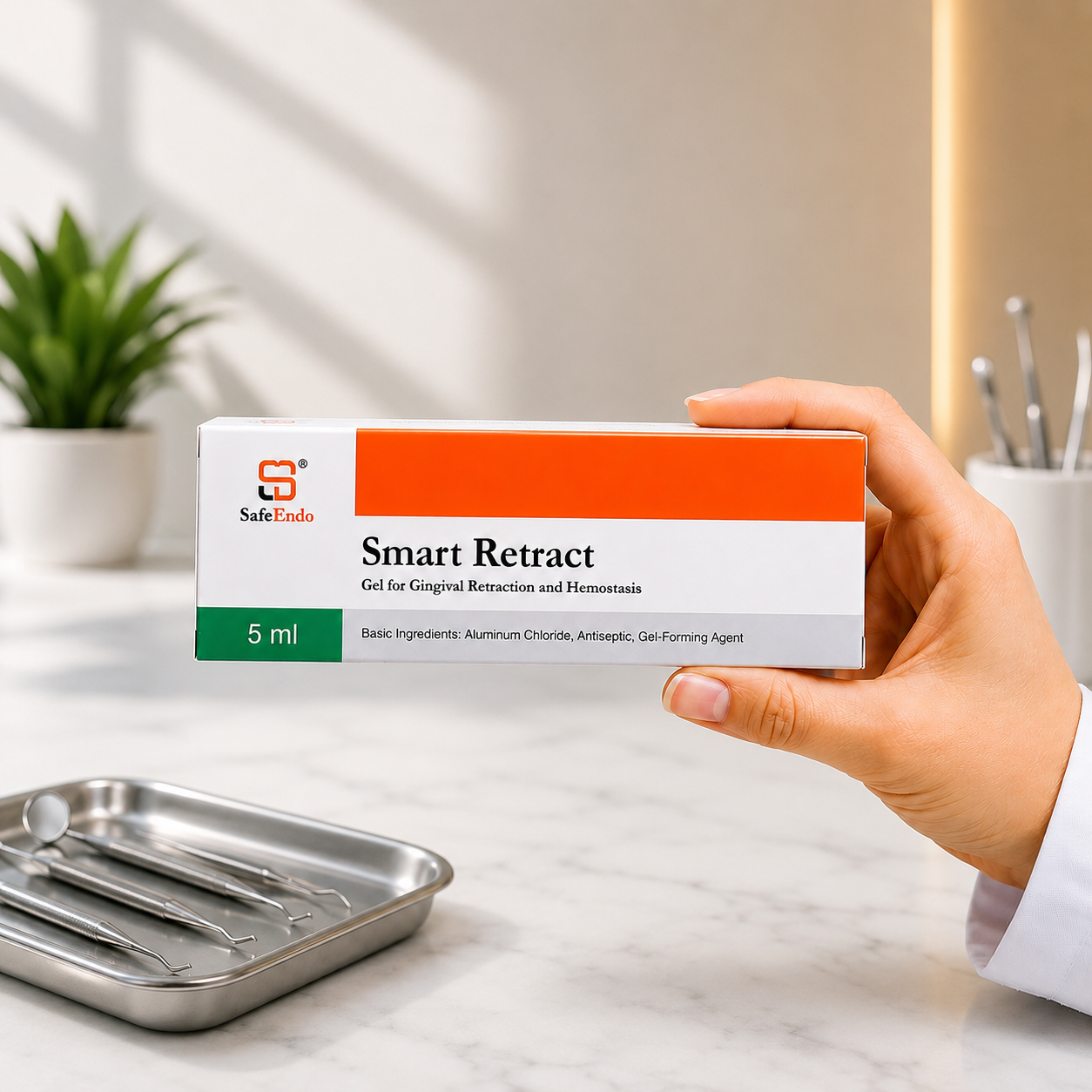 SafeEndo Smart Retract 5ml Syringe | Gingival Retraction Gel Liquid for Hemostasis