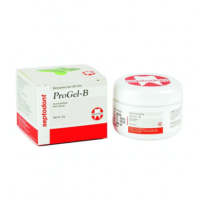 Septodont Progel-B Mint Flavor | 30g Jar of Topical Anesthetic Gel