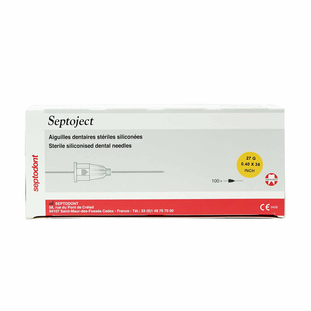 Septoject Needles 27G/35MM | For Dental Cartridge Syringe