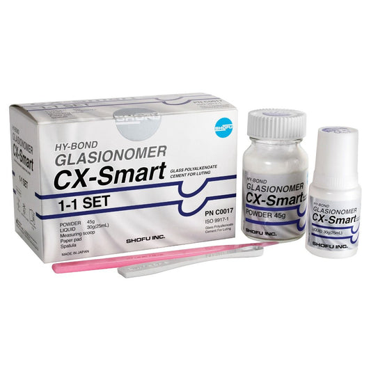 Shofu Hy-Bond Glasionomer CX-Smart Luting Cement Set | Dual Cure Glass Polyalkenoate Cement for Luting