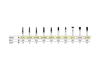 SHOFU Diamond Bur FG - Super Coarse Grit (Black Banded Shank)