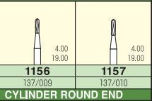 MANI Carbide Bur FG - Cylinder Round End
