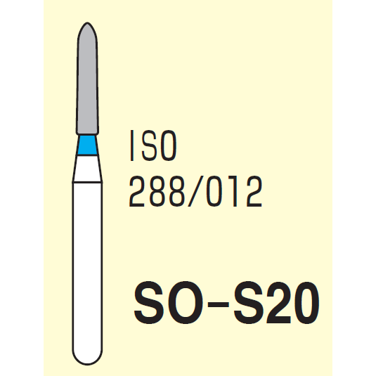 MANI Diamond Bur - SO Series | Straight Ogival End Diamond Burs