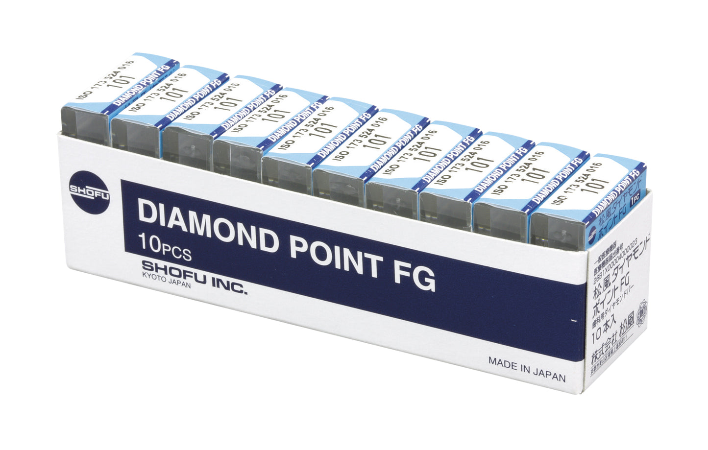 SHOFU Diamond Bur FG - Regular Grit (Un-Banded Shank)