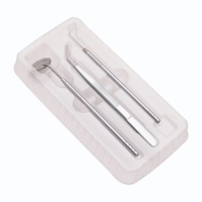 JENIN PMT Set | Diagnostic Kit Containing Mouth Mirror with Handle, Tweezer, Probe | Double Ended and Single Ended - Image 2