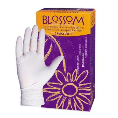 BLOSSOM Latex Medium Size Premium Examination Gloves