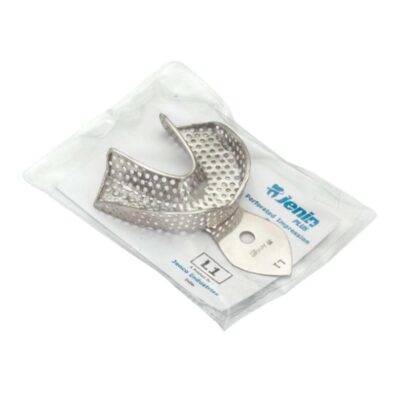 JENIN Plus Dentulous Lower L1 Perforated Rim Lock Impression Trays - Image 3