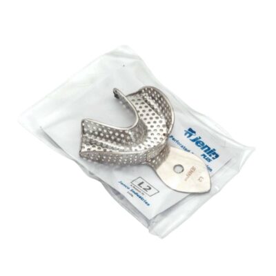 JENIN Plus Dentulous Lower L2 Perforated Rim Lock Impression Trays - Image 3