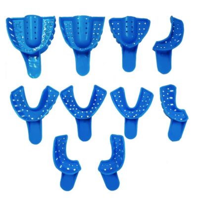 iNDENT Dental Autoclavable Set of 10 Impression Trays
