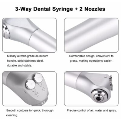 Dental 3 Way Syringe with Two Tips - Image 6